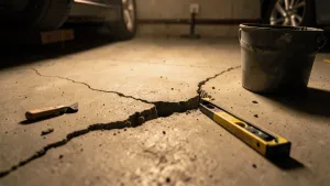 czym wyrównać posadzkę betonowa w garażu