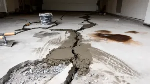 Naprawa posadzki betonowej w garażu