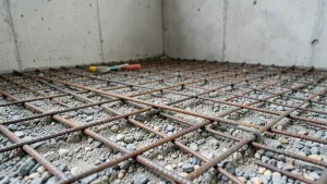 Zbrojenie posadzki w garażu