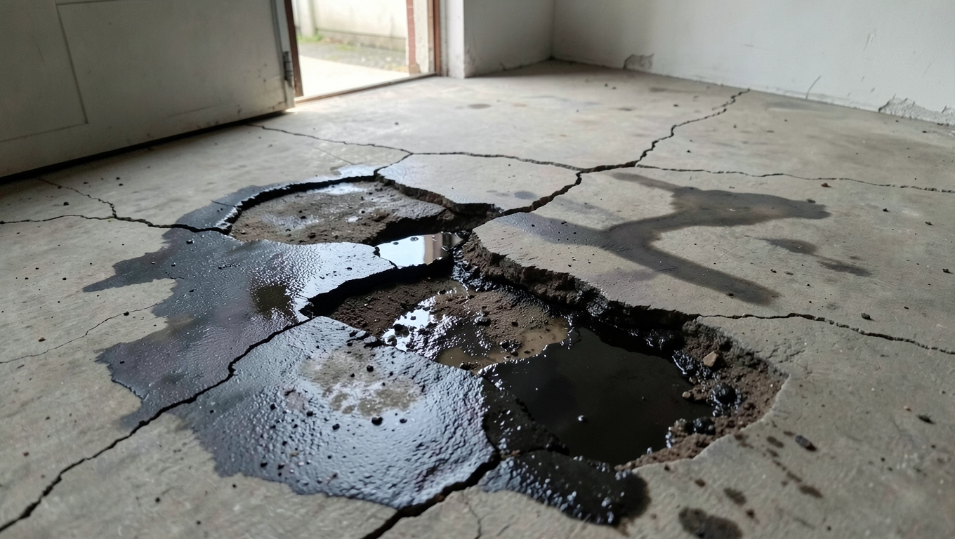 remont posadzki betonowej w garażu